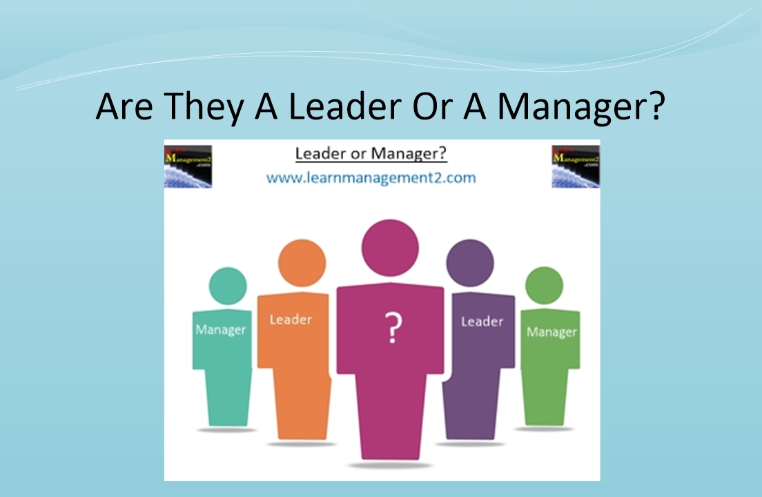 Comparing Leaders against Managers Diagram